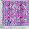 Starfish Pink Print Pattern Bathroom Shower Curtain-grizzshop