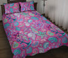 Starfish Pink Print Pattern Bed Set Quilt-grizzshop