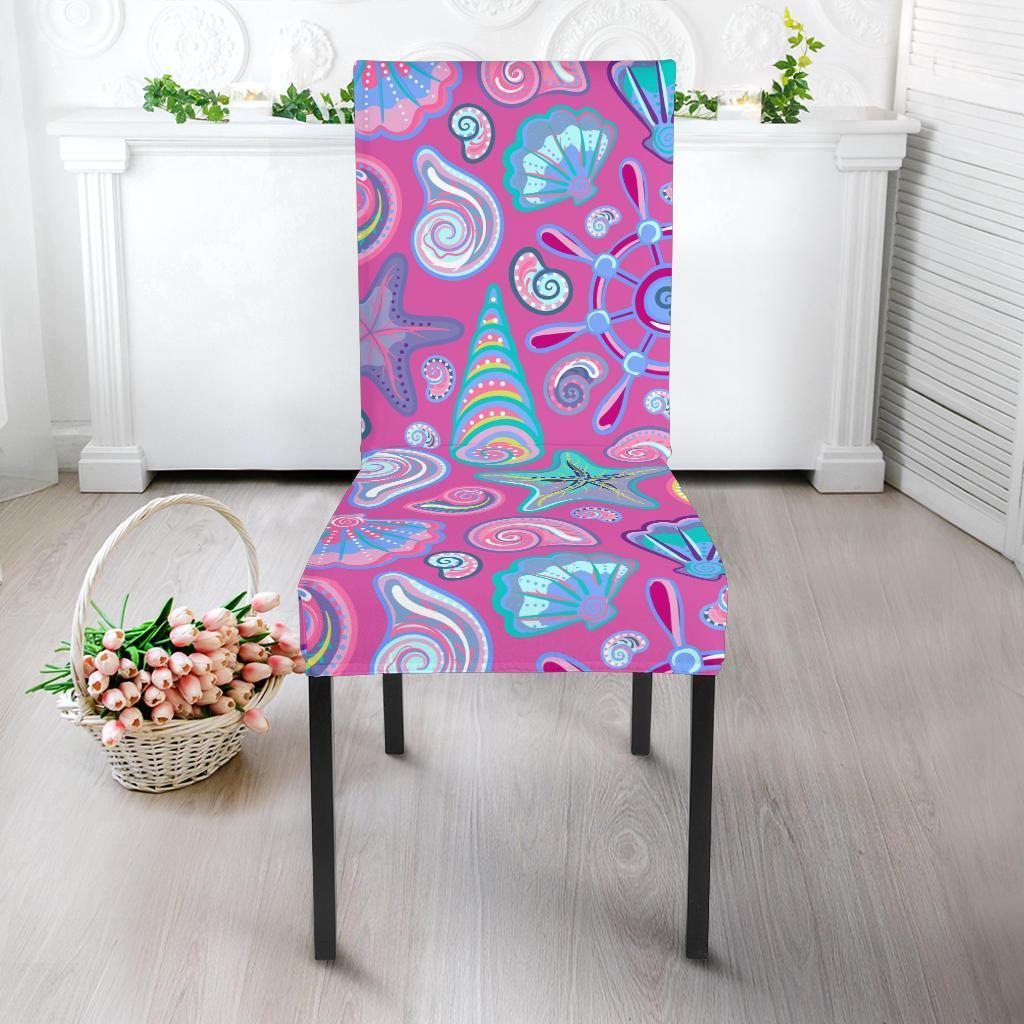 Starfish Pink Print Pattern Chair Cover-grizzshop