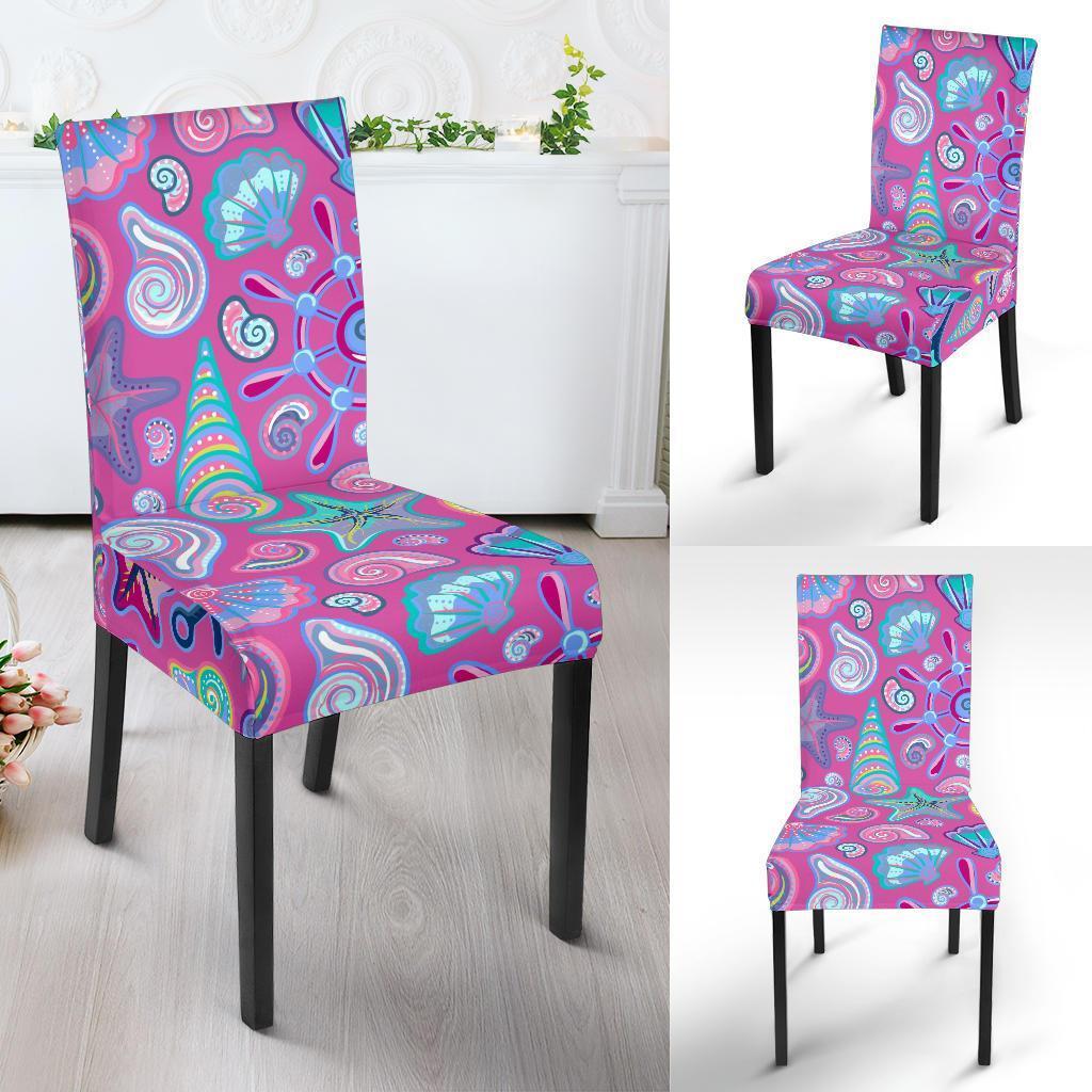 Starfish Pink Print Pattern Chair Cover-grizzshop