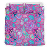 Starfish Pink Print Pattern Duvet Cover Bedding Set-grizzshop