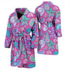 Starfish Pink Print Pattern Men Long Robe-grizzshop