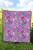 Starfish Pink Print Pattern Quilt-grizzshop