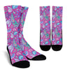 Starfish Pink Print Pattern Unisex Crew Socks-grizzshop