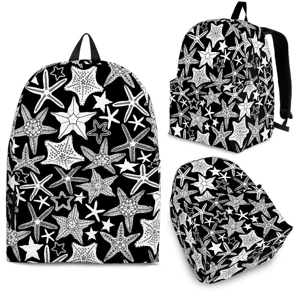 Starfish Print Pattern Backpack-grizzshop
