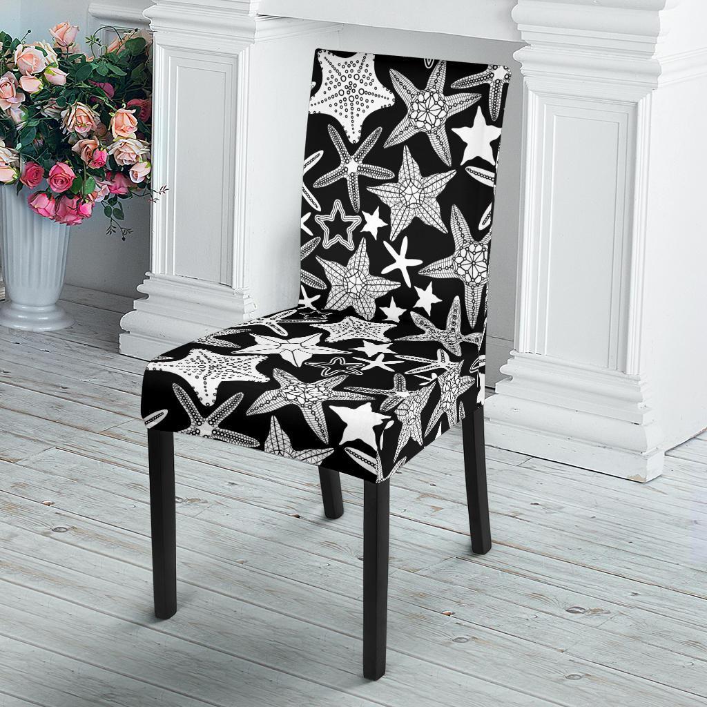 Starfish Print Pattern Chair Cover-grizzshop