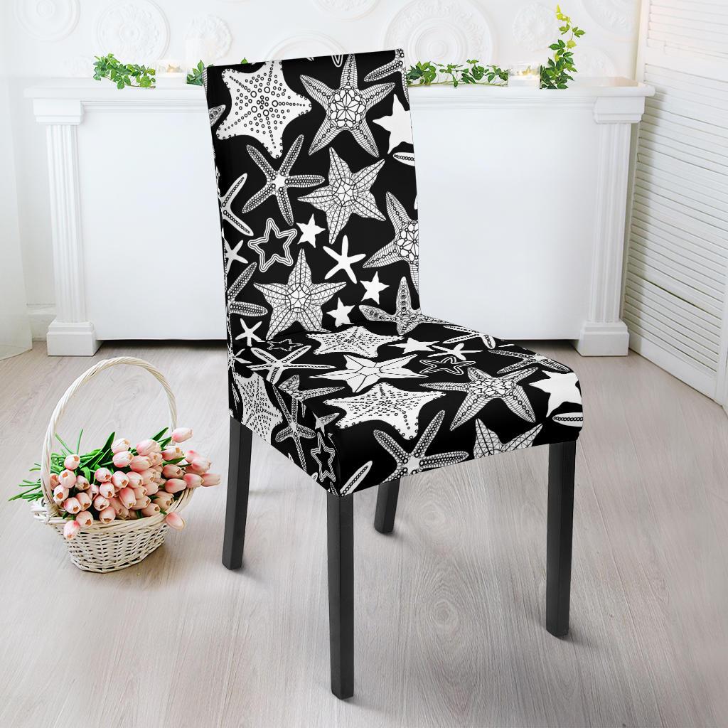 Starfish Print Pattern Chair Cover-grizzshop