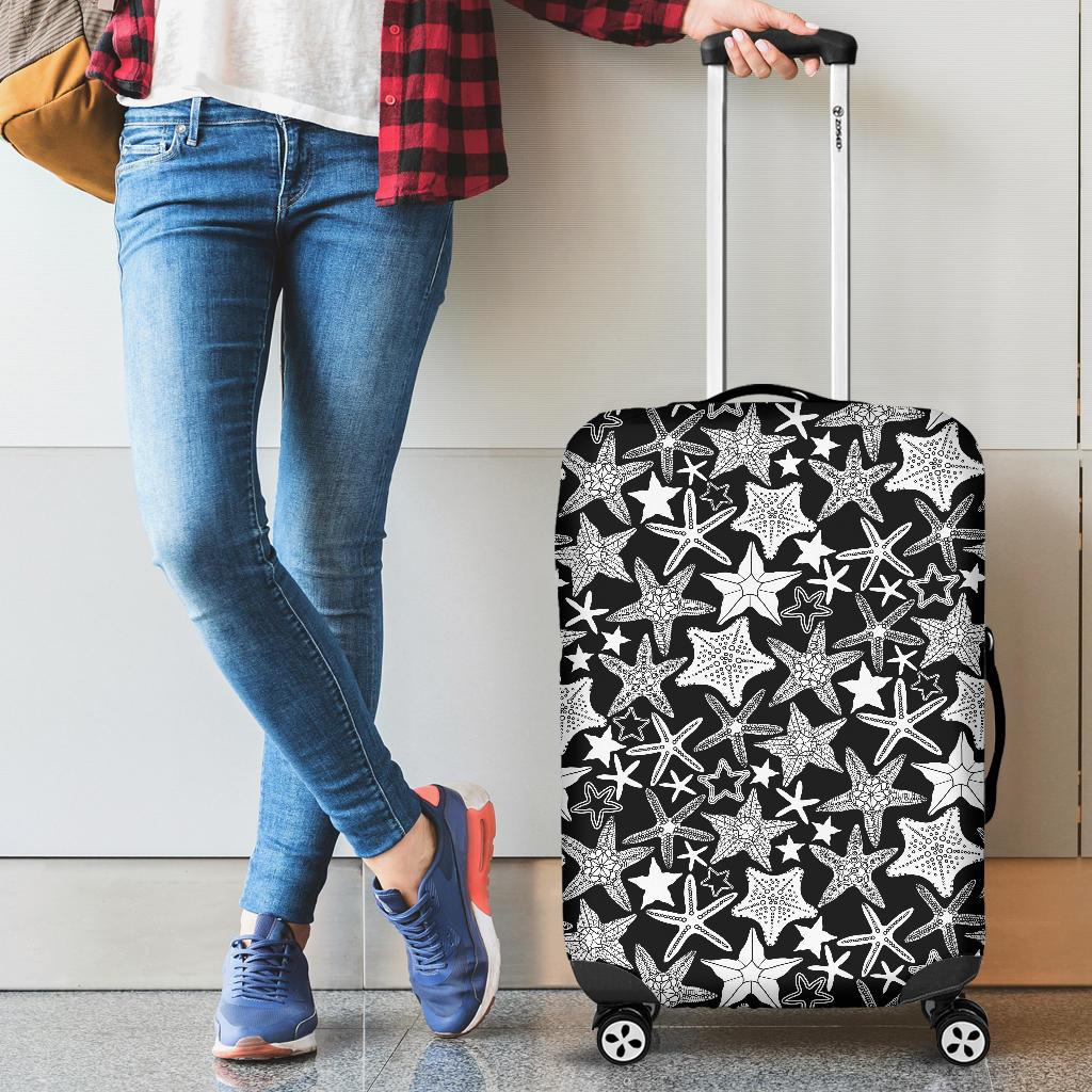 Starfish Print Pattern Luggage Cover Protector-grizzshop