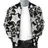 Starfish Print Pattern Men's Bomber Jacket-grizzshop