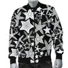 Starfish Print Pattern Men's Bomber Jacket-grizzshop