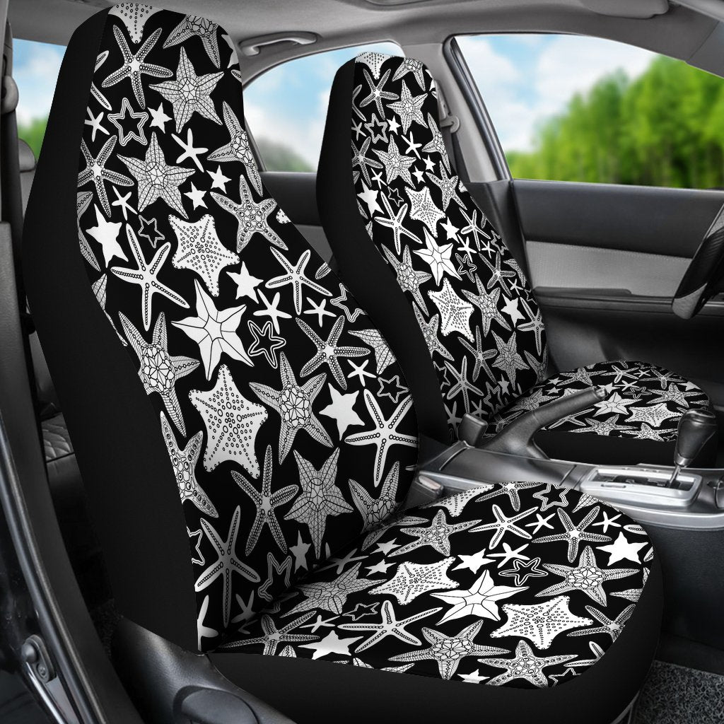 Starfish Print Pattern Universal Fit Car Seat Covers-grizzshop