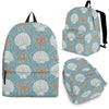 Starfish Shell Pattern Print Backpack-grizzshop