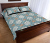 Starfish Shell Pattern Print Bed Set Quilt-grizzshop