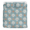 Starfish Shell Pattern Print Duvet Cover Bedding Set-grizzshop