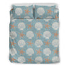 Starfish Shell Pattern Print Duvet Cover Bedding Set-grizzshop