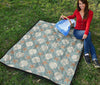 Starfish Shell Pattern Print Quilt-grizzshop