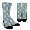 Starfish Shell Pattern Print Unisex Crew Socks-grizzshop