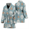 Starfish Shell Pattern Print Women Long Robe-grizzshop