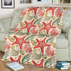 Starfish Shell Print Pattern Blanket-grizzshop