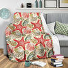 Starfish Shell Print Pattern Blanket-grizzshop