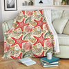 Starfish Shell Print Pattern Blanket-grizzshop