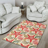 Starfish Shell Print Pattern Floor Mat-grizzshop