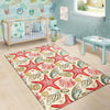 Starfish Shell Print Pattern Floor Mat-grizzshop