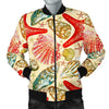 Starfish Shell Print Pattern Men's Bomber Jacket-grizzshop