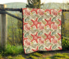 Starfish Shell Print Pattern Quilt-grizzshop