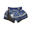 Starry Night Print Muay Thai Boxing Shorts-grizzshop