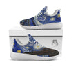 Starry Night Print White Athletic Shoes-grizzshop