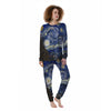 Starry Night Print Women's Pajamas-grizzshop