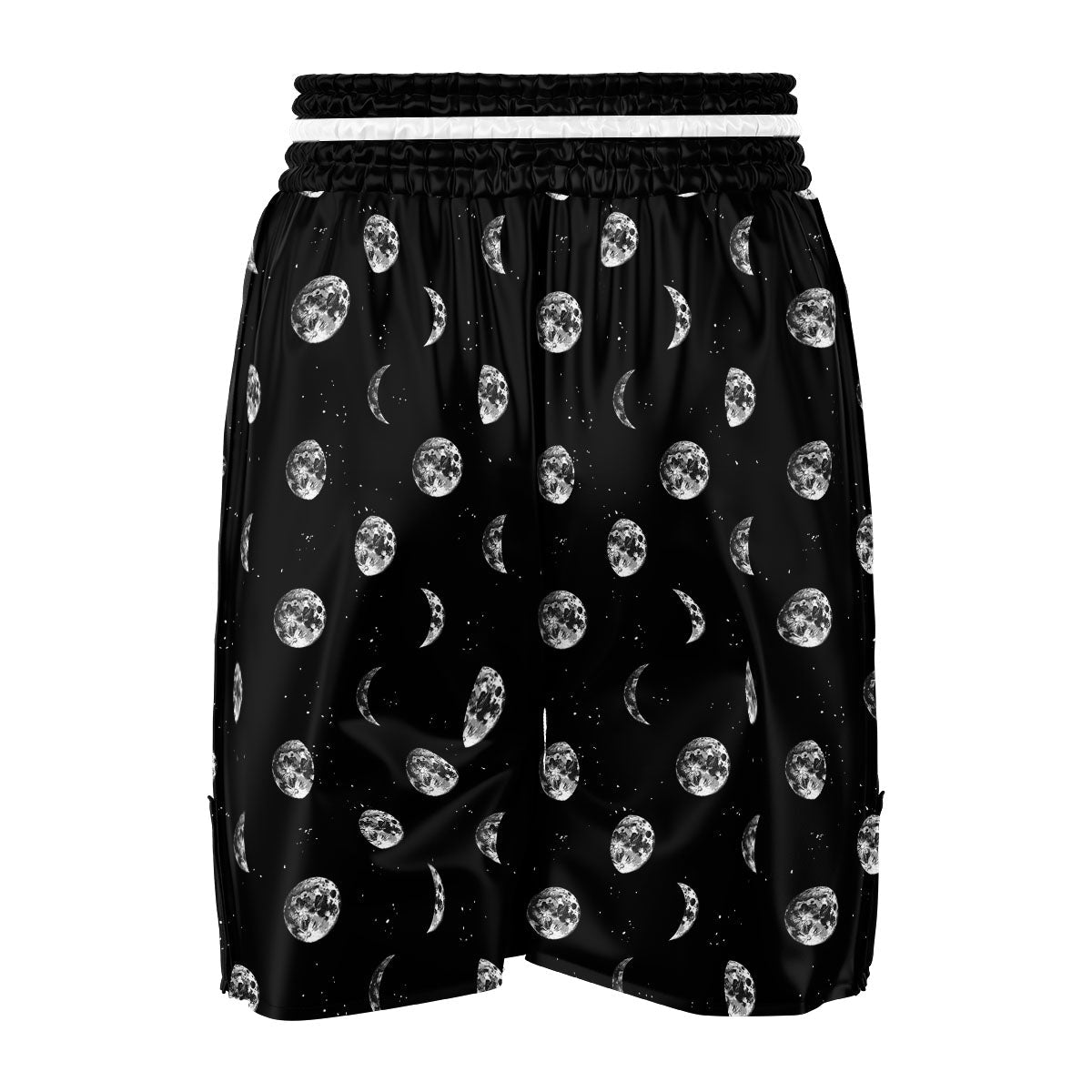 Stars And Moon Phase Print Pattern Boxing Shorts-grizzshop