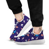 Stars And Rockets Print Pattern White Athletic Shoes-grizzshop