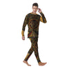 Statue Ancient Mayan Print Men's Pajamas-grizzshop