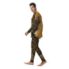 Statue Ancient Mayan Print Men's Pajamas-grizzshop