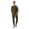 Statue Ancient Mayan Print Men's Pajamas-grizzshop