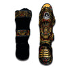 Statue Ancient Mayan Print Muay Thai Shin Guards-grizzshop