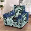 Statue Of Liberty American Print Armchair Slipcover-grizzshop