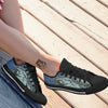 Statue Of Liberty American Print Black Low Top Shoes-grizzshop