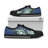 Statue Of Liberty American Print Black Low Top Shoes-grizzshop