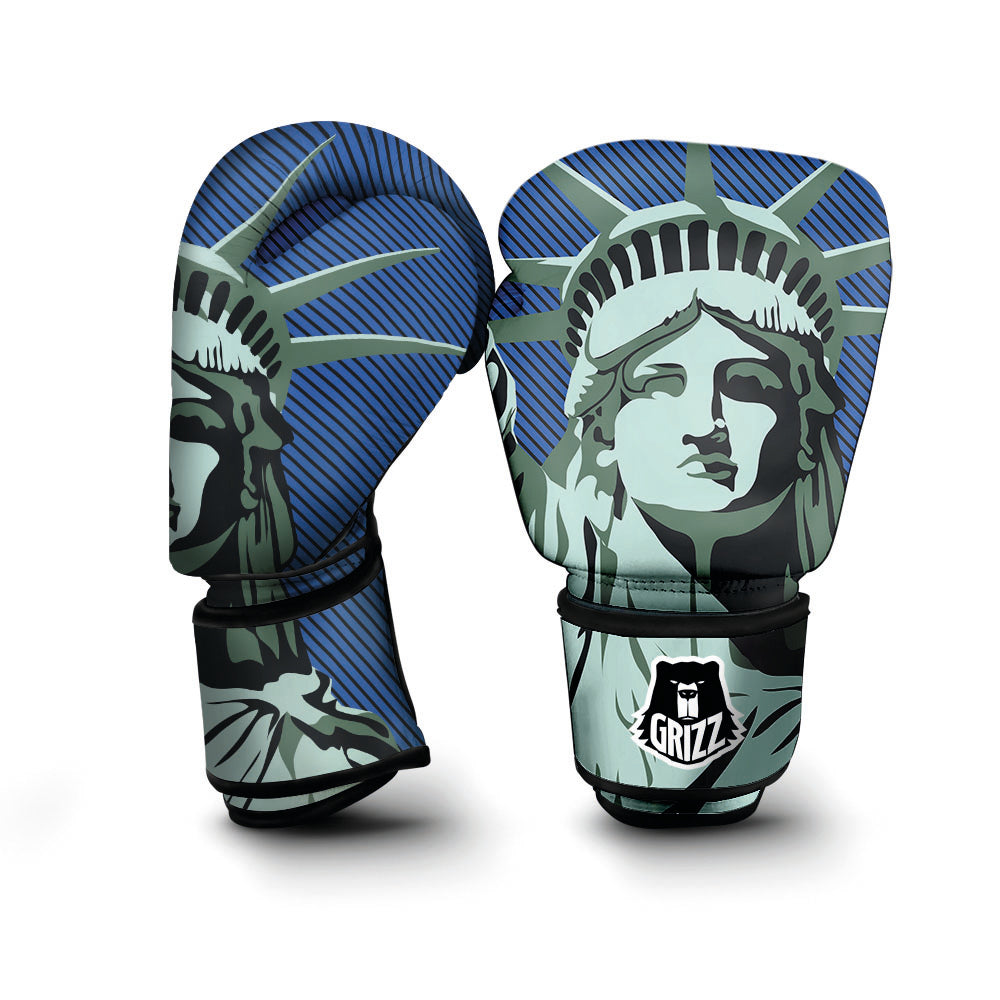 Statue Of Liberty American Print Boxing Gloves-grizzshop