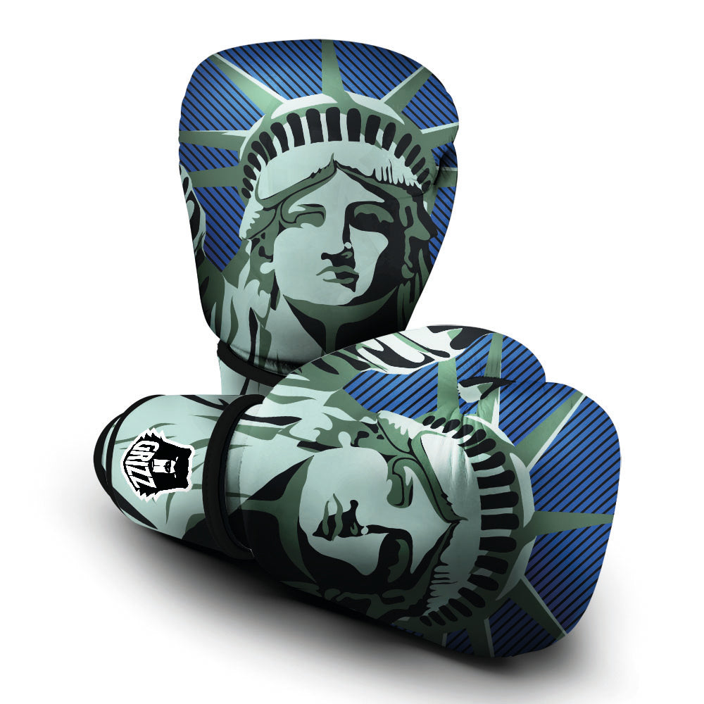 Statue Of Liberty American Print Boxing Gloves-grizzshop