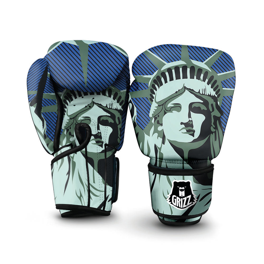 Statue Of Liberty American Print Boxing Gloves-grizzshop