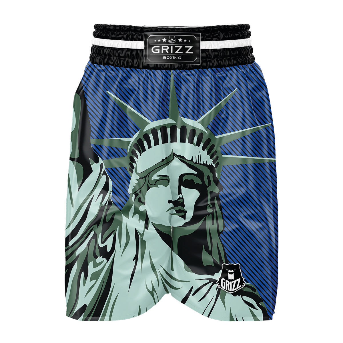 Statue Of Liberty American Print Boxing Shorts-grizzshop