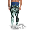 Statue Of Liberty American Print Men's Leggings-grizzshop