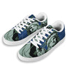 Statue Of Liberty American Print White Low Top Sneakers-grizzshop