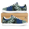 Statue Of Liberty American Print White Low Top Sneakers-grizzshop