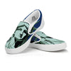 Statue Of Liberty American Print White Slip On Shoes-grizzshop