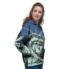 Statue Of Liberty American Print Women's Hoodie-grizzshop